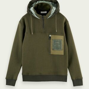 Scotch & Soda Olive Green Hoodie